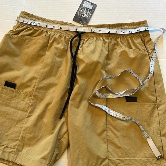 NWToriginal deluxe supply-2XL-khaki-swim trunks, beach shorts, elastic waistband - Picture 10 of 13